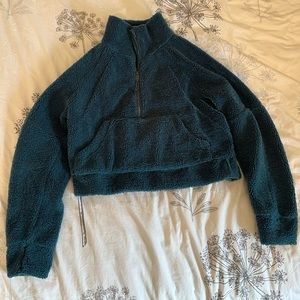 Lululemon Cropped Half-Zip Fleece Hoodie XS/S